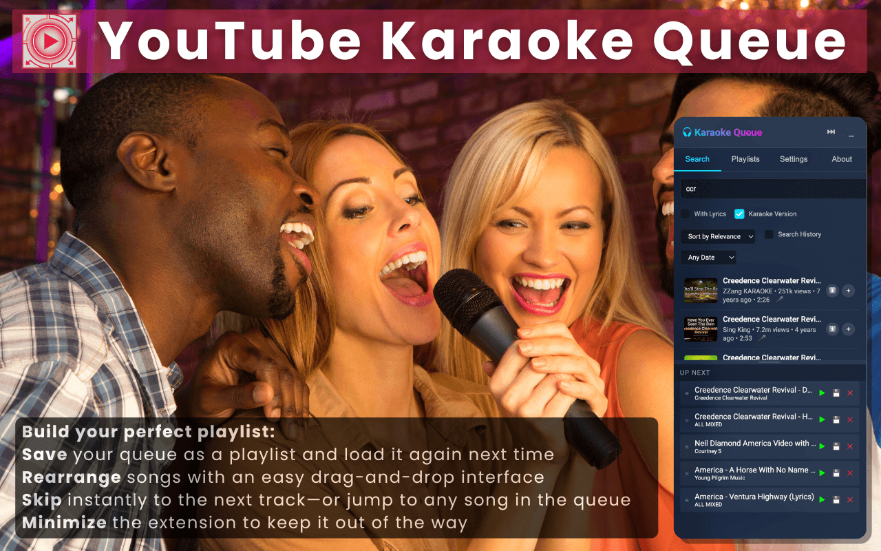YouTube Karaoke Queue Screenshot 1