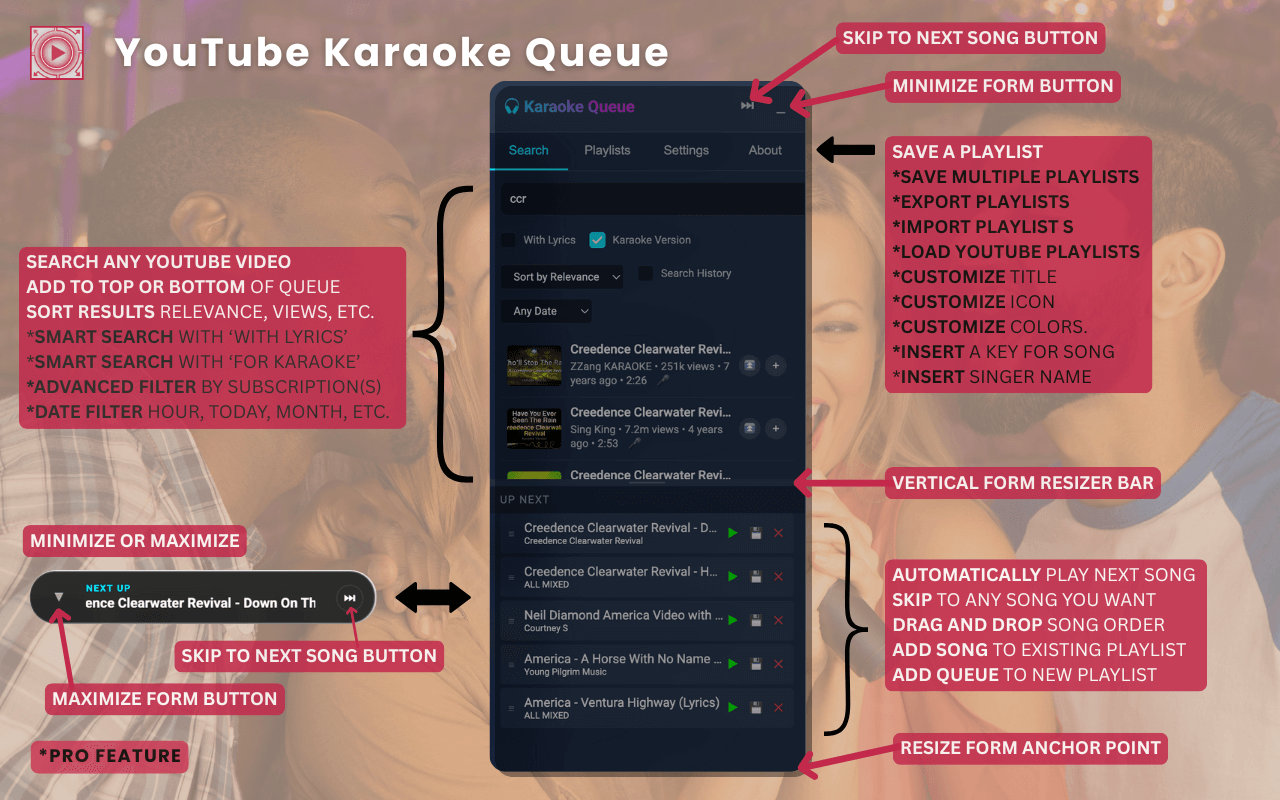 YouTube Karaoke Queue Screenshot 3