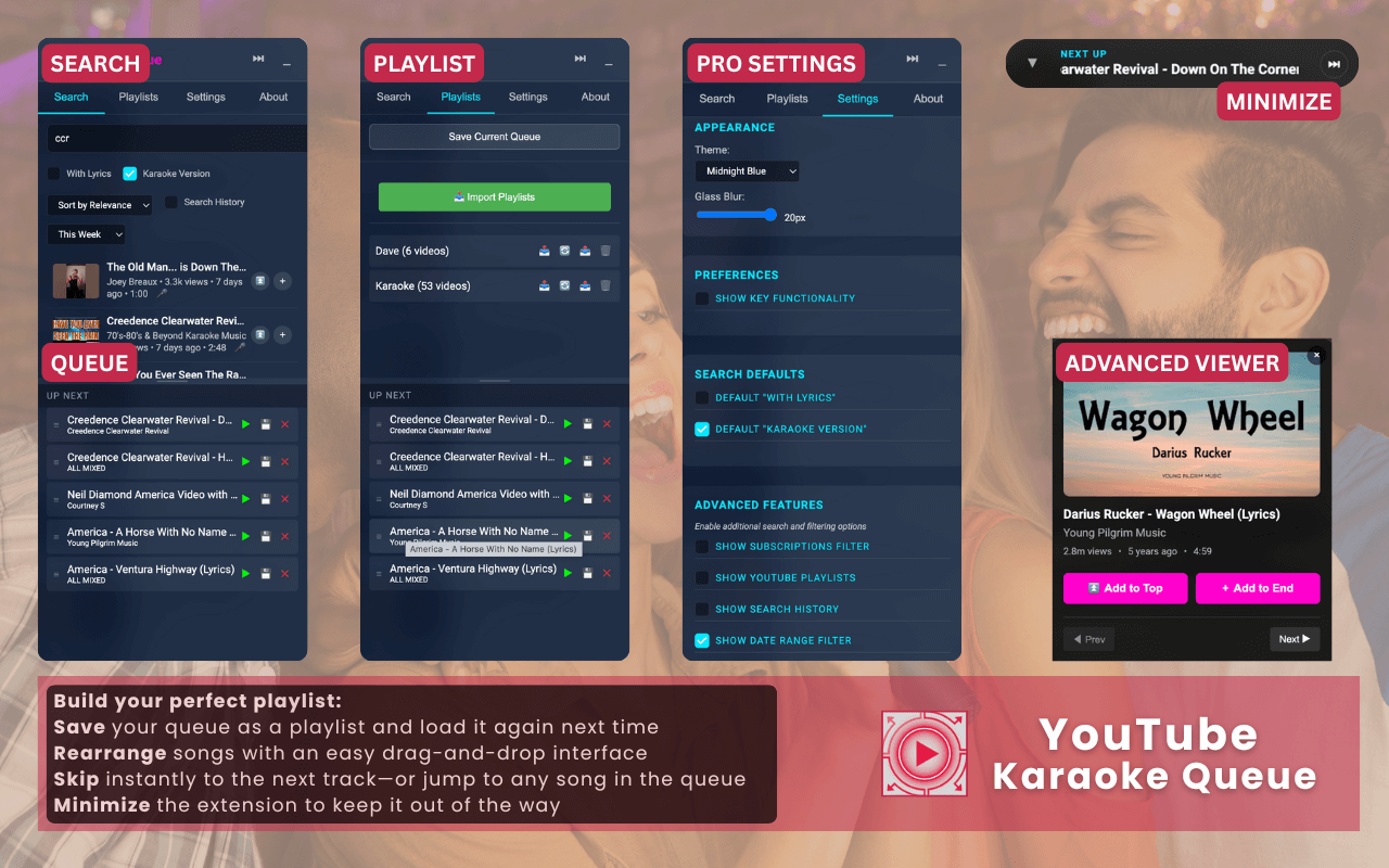 YouTube Karaoke Queue Screenshot 5